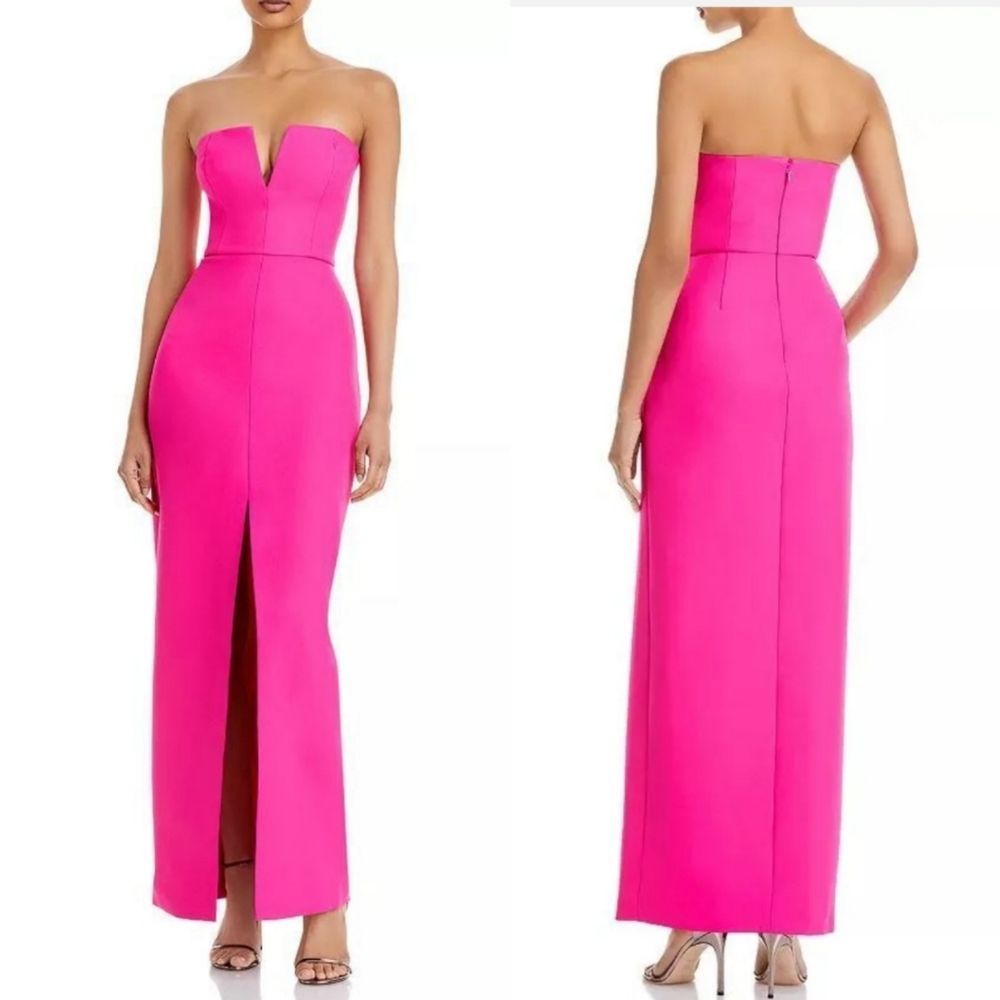 Bcbgmaxazria Notched Gown